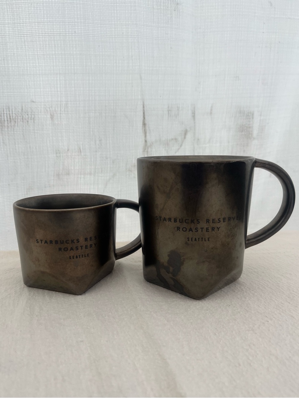 2 Starbucks Coffee Reserve Roastery Bronze Mug 12017